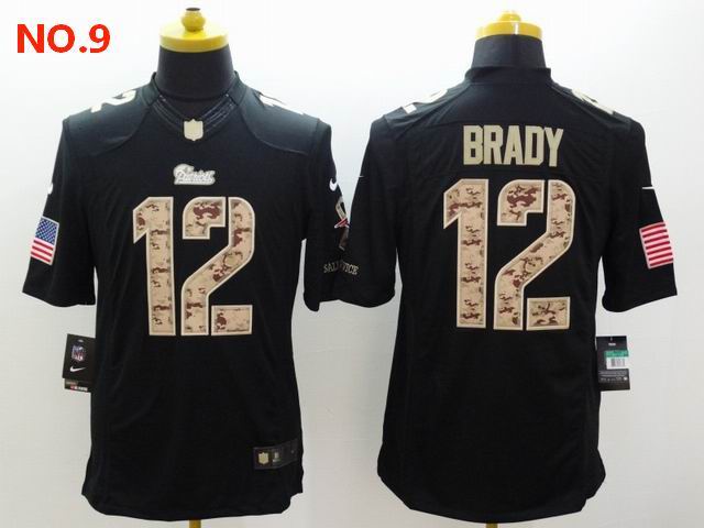 Men's New England Patriots #12 Tom Bradyn Jersey NO.9;